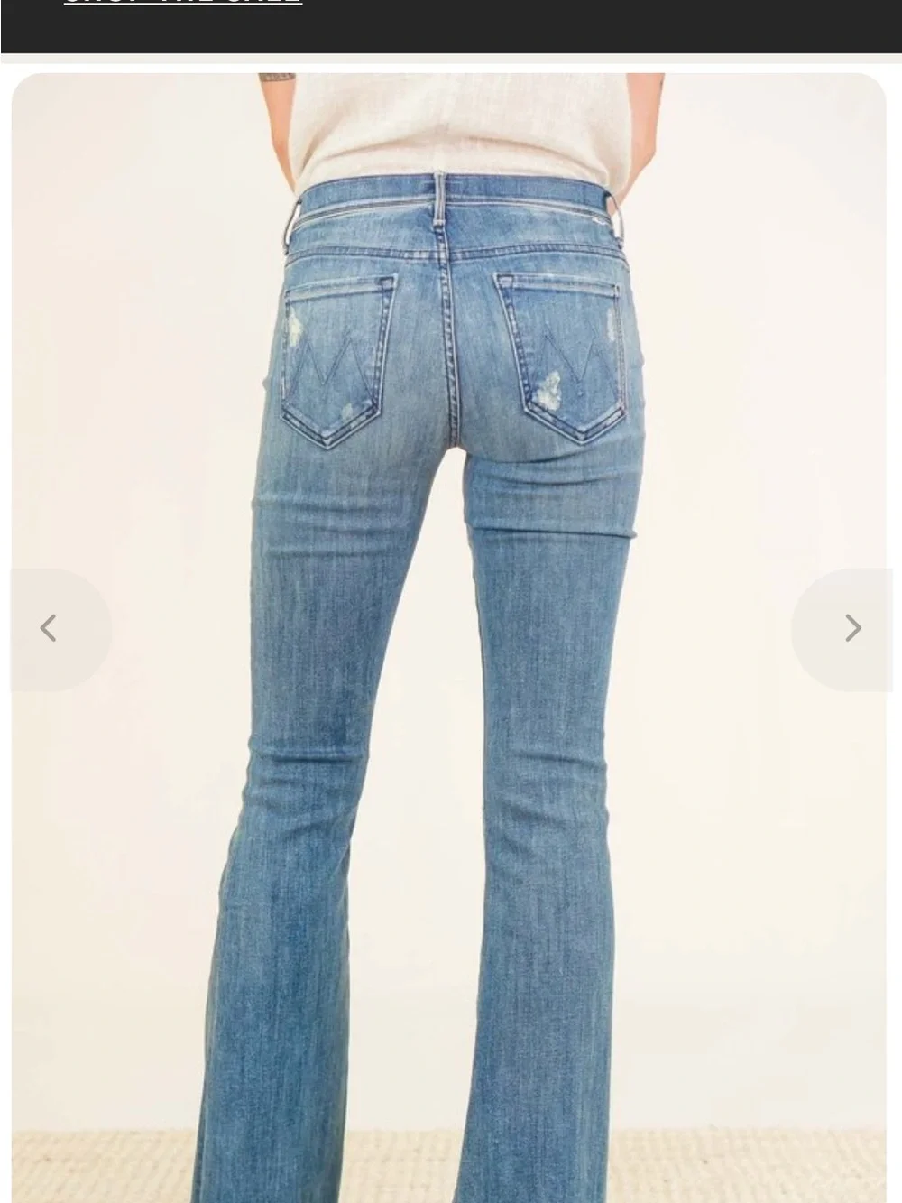 Mother The Weekender Fray Graffiti Girl Mid Rise Flare Jeans 28 Cowgirl Western